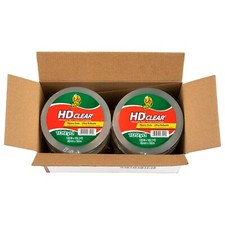 Duck HD Clear Extra Long Packing Tape - 6 Rolls of Heavy Duty Shipping and Mo...