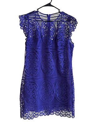 Elie Tahari Lace Flutter Sleeve Dress