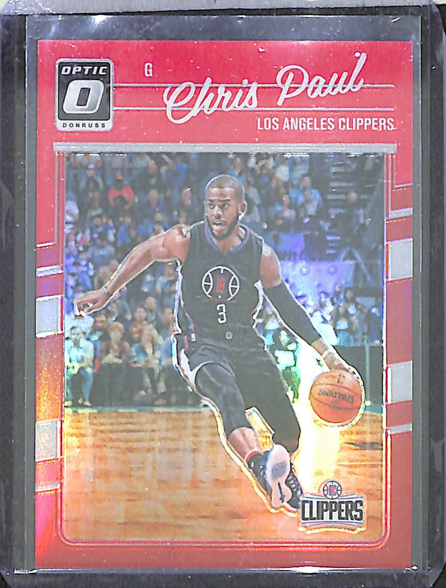 2016-17 Panini Donruss Optic Red Holo Prizm #25 Chris Paul No 32 of 99