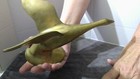 Vintage Brass Bird Taking Flight Mid-Century Art Deco Duck/Goose/Waterfowl 5x8" — photo 6