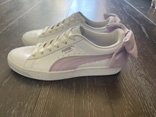 Puma Basket Bow White-Winsome Orchid Shoes - EU 36