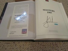 Tiger Woods Masters UDA 1997 Masters Golf Annual Auto RARE.