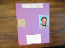 CAP PETERSON(D-1980)Signed Trimmed Index Card w/8 x 11 Display w/Stats/1967 Topp