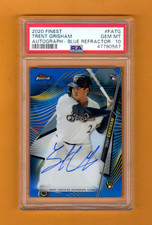 TRENT GRISHAM 2020 FINEST BLUE REFRACTOR ON CARD AUTO # / 150 ROOKIE RC PSA 10