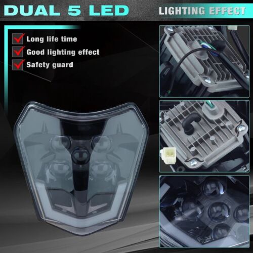 KTM EXC LED Scheinwerfer E-Nummer 125 250 300 350 450 500 Supermoto SMC-R 690 - Bild 2 von 2