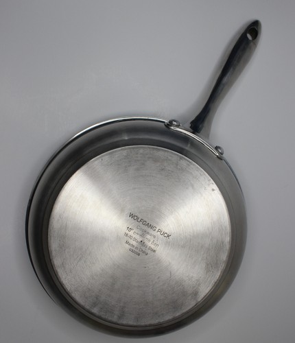 Utensilios de cocina Wolfgang Puck 10" omleta salteador sartén 18-10 acero inoxidable - Imagen 8 de 11