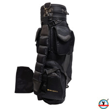 PRO SELECT Golf Staff Cart Bag  6-Way Divider  Black w/ Rain Hood