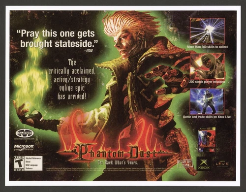 Phantom Dust Original Xbox Game 2005 Promo Game Ad Wall Art Print Poster Glossy
