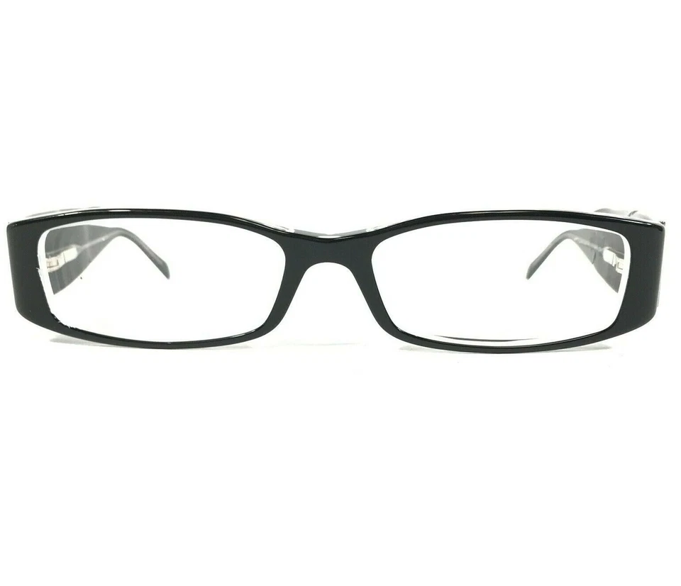 Monturas de gafas Donna Karan DK1523 3131 negras transparentes rectangulares 52-16-135 Foto 2 de 4