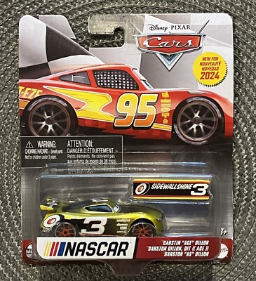 Disney Pixar Cars NASCAR Carstin ''Ace'' Dillon #3 2024 Metal Diecast Racing Toy