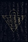 (100)YUGIOH Small Sized Millenium Puzzle Card Sleeves Black/Golden 63X90mm