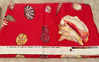 Duralee Fabrics designed by Terry Kinsley ~Shells ~ approx 9.7 Yards x 54''