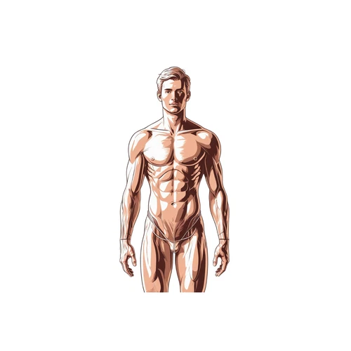 Human Anatomy Body Muscular Organs Skin Self Adhesive Sticker