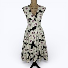 Anthropologie Peter Som Made in Kind Floral Paimpont Dress Silk Pockets Sz 2?