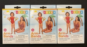 Lot of  3 NEW Intex Under The Sea Swim Arm Bands 3-6 Years Inflatable Floaties
