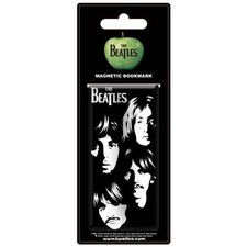 Image of The Beatles Illustrated Faces Magnetic Bookmark
