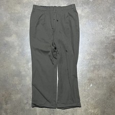 Vintage 40s 50s Green Wool Talon Trousers 34x28 1940s 1950s True Vintage