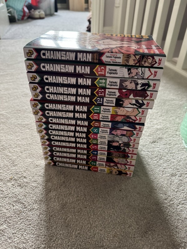 Chainsaw Man Manga Collection Volumes 1-15 + Chainsaw Man Buddy Stories