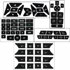 Button Repair Kit Window Switch Sticker For Mercedes Benz A B ML350 E350 2008-14