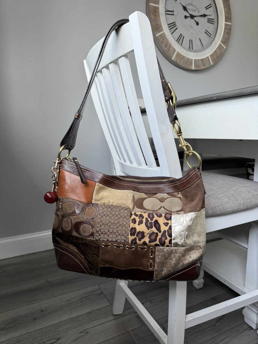 バッグ vintage coach patchwork shoulder bag Coach Patchwork Shoulder Bag Medium Bags & Handbags for Women for