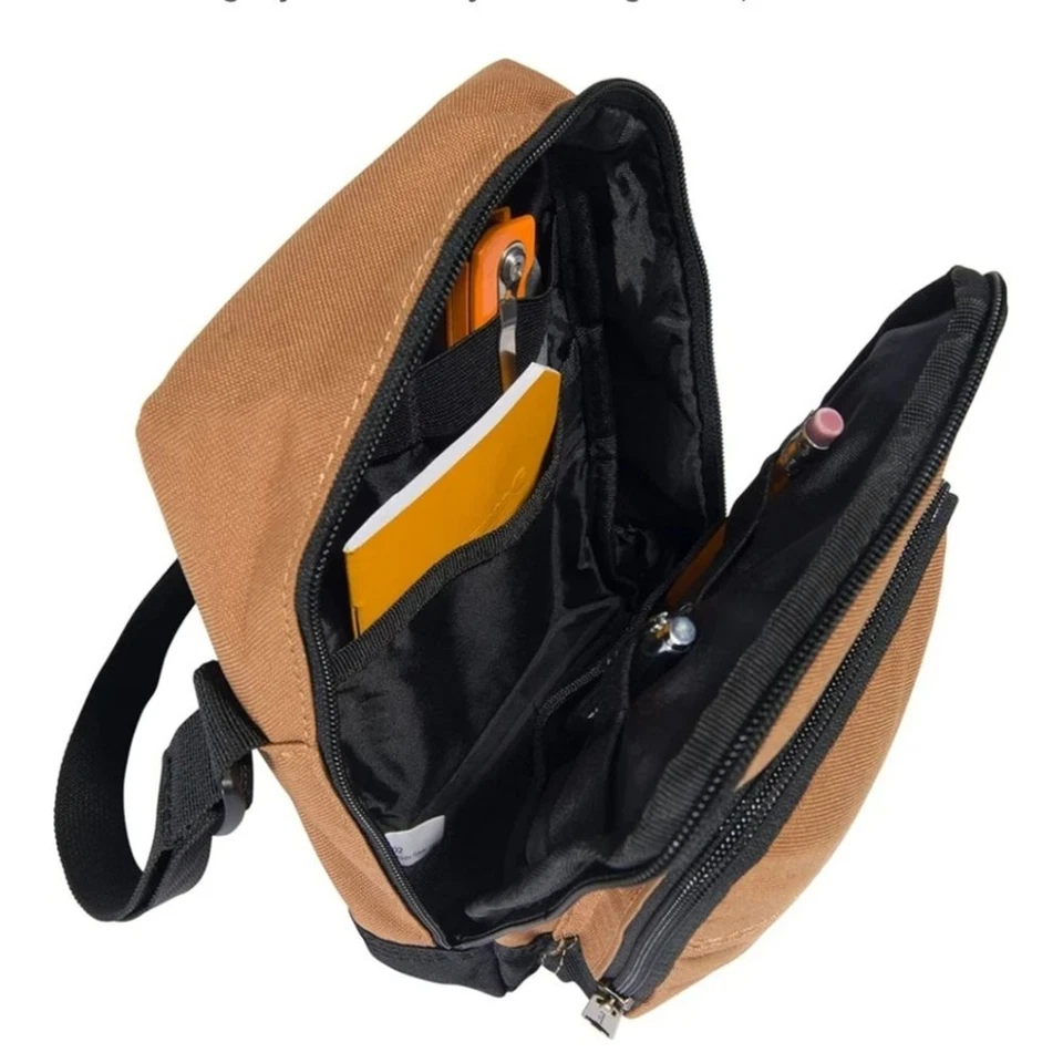 NWT Carhartt | Legacy Rain Defender Canvad Cross Body Gear Organizer Bag Brown - Image 2 of 4