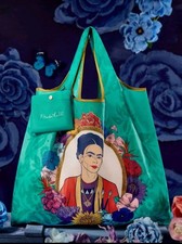 Borsa Frida Kahlo Eco Grande Capacità Tsumori Chisato Anna Sui Verde 14Y+ GIAPPONE
