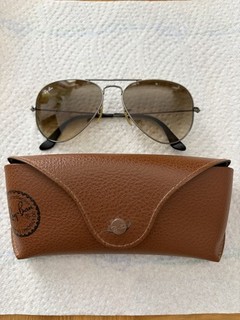 Ray Ban Aviator Sonnenbrille Brillenglas Braun inkl. RB Etui Original