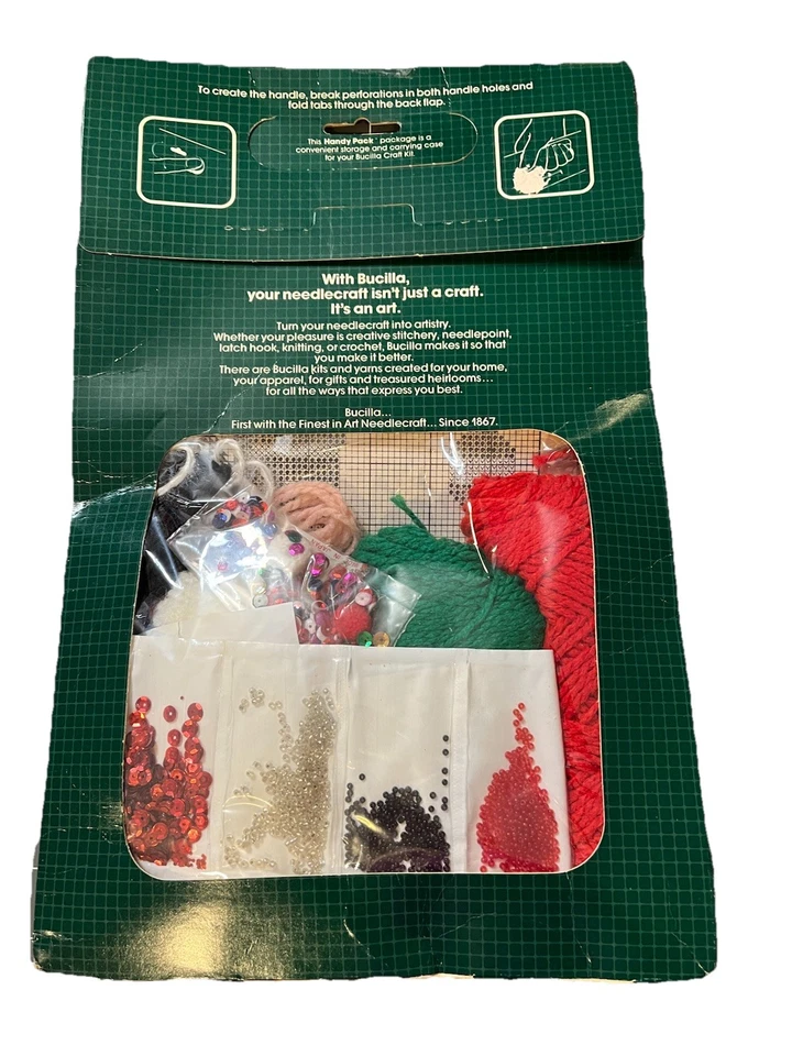 Navidad Jumbo Vacaciones Bucilla Tejido Medias Kit, Santa y Árbol, 7621, Nuevo en Paquete Foto 3 de 4