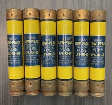 Bussmann LPS-RK-60 LOT OF 6 Dual Element Time Delay 600VAC Fuse
