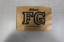 NIKON FG INSTRUCTION MANUAL Original Exc