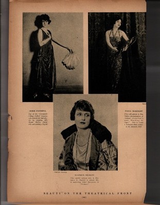 1920 Theatre - Doris Faithful, Fania Marinoff, Beatrice Beckley  Original print