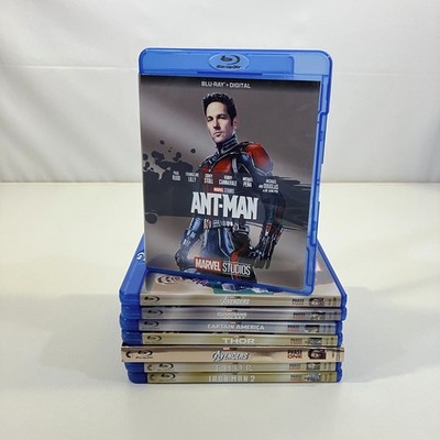 8 Various Marvel Studios Universe Cinematic Editions Phase One & Two Blu-ray Lot