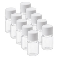 Plastic Lab Chemical Reagent Bottle, 5ml Storage Container, Transparent 10X