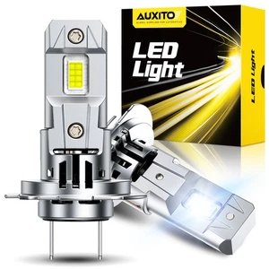 2x H7 LED Kit d'ampoules de phares Haute Basse Beam 200W 80000LM Super Bright 6500K blanc