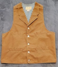 Scully RangeWear 100 Cotton Canvas Vest L Brown Used RW041-BRN Large