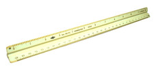 Alvin 3 Sided Engineer Scale Ruler No 119 PC Triangular Drafting Architect 12"