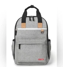 Skip+ Hop Duo Diaper Backpack Bag Grey Perfect For Baby  