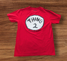 Universal Studios Thing 2 Shirt Adult Medium Red Dr Seuss Cartoon Graphic Tee M