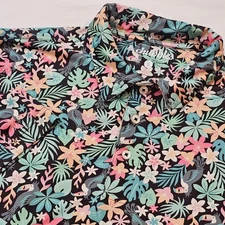 Chubbies Men's Small All Over Jungle Print Polo "The Weekend Has Started"