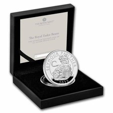 U.K - 2022 Royal Tudor Beasts Seymour Panther 1oz Pure Silver PROOF Coin BOX/COA