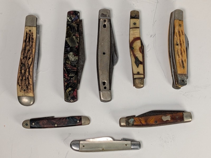 Vintage Pocket Knives Mixed Lot for Parts or Repair  - Schrade 