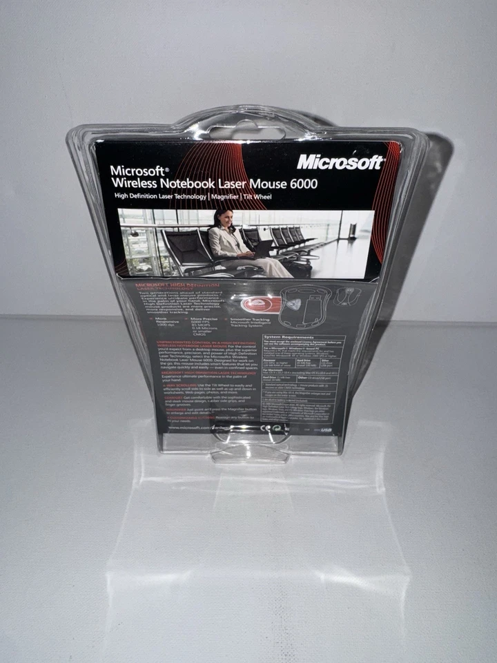 Microsoft Wireless Notebook Laser Mouse 6000 New - Image 2 of 3