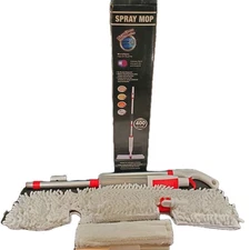 Premium Spray Mop for Floor Cleaning & Window Squeegee w/ Scrubber 2 in 1 NOS