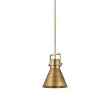 Innovations Lighting 411-1SM-15-10 Newton Cone Pendant Newton - Brass