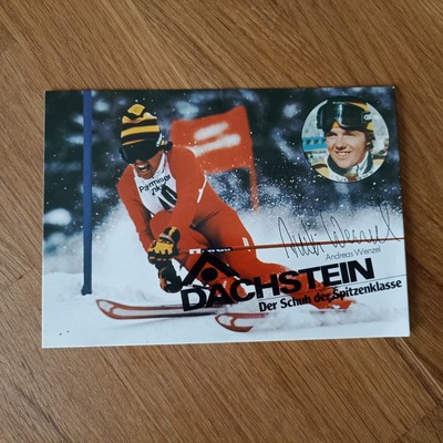 Original Autogrammkarte signiert von  Andreas Wenzel