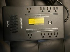 600VA 300W UPS amazonbasics, 8 Outlets, Standby Uninterruptible Power Supply