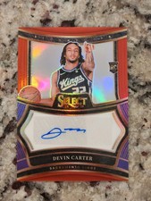 Devin Carter 2024-25 Panini Select Rookie Signatures Red Prizm RC /99 #RS-DEV