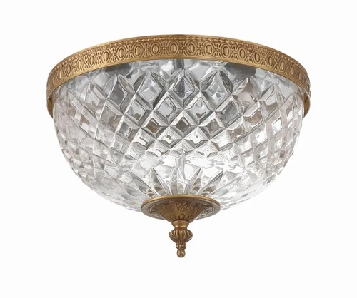 Crystorama Crystal 10" Wide Flushmount Traditional Ceiling Light - Picture 3 of 9