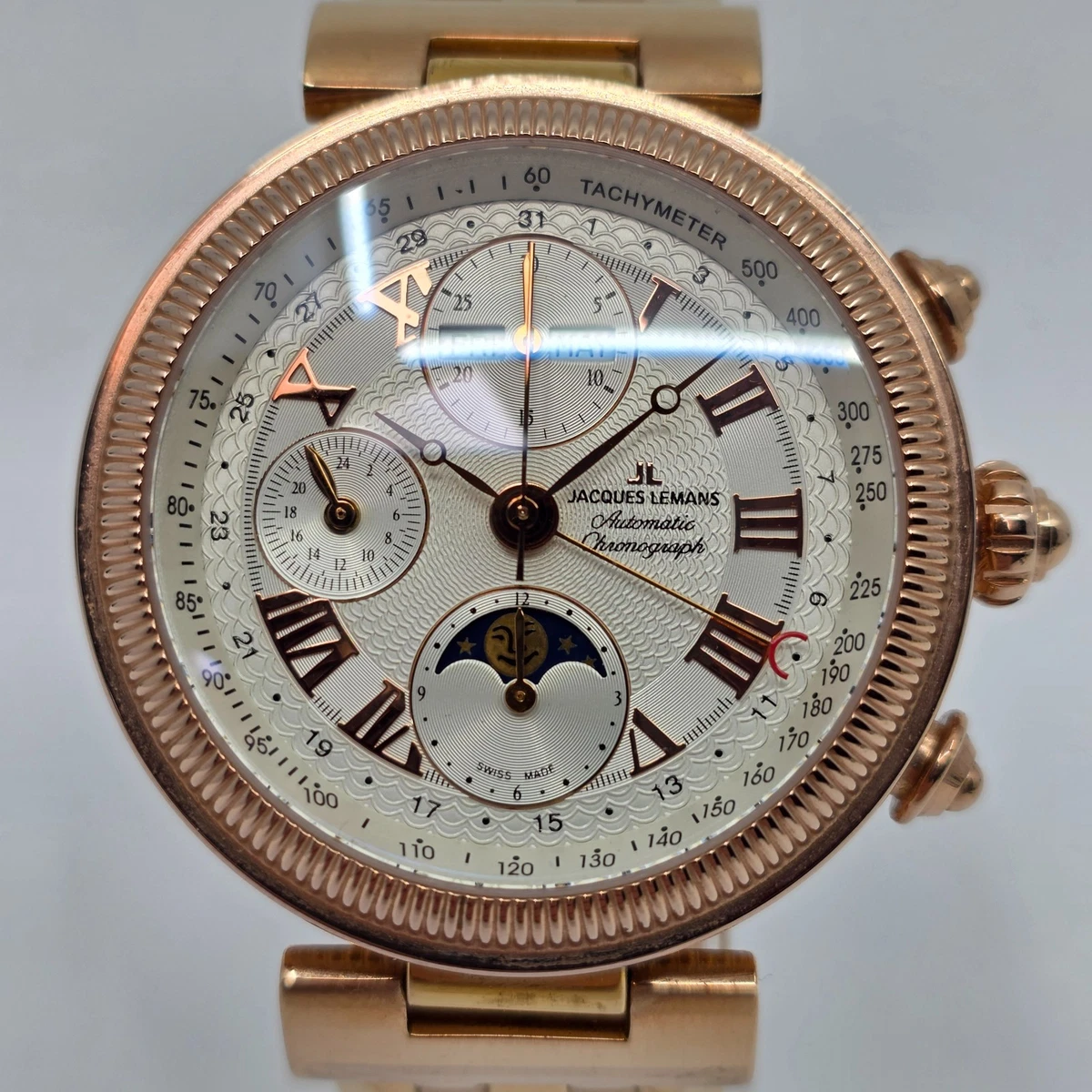 Jacques Lemans Chronograph Wristwatches for sale - eBay