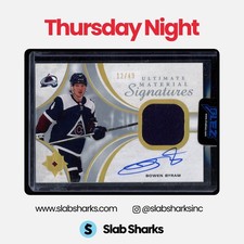 2021 UPPER DECK ULTIMATE #UMS-BB BOWEN BYRAM MATERIAL SIGNATURES RELIC AUTO /49